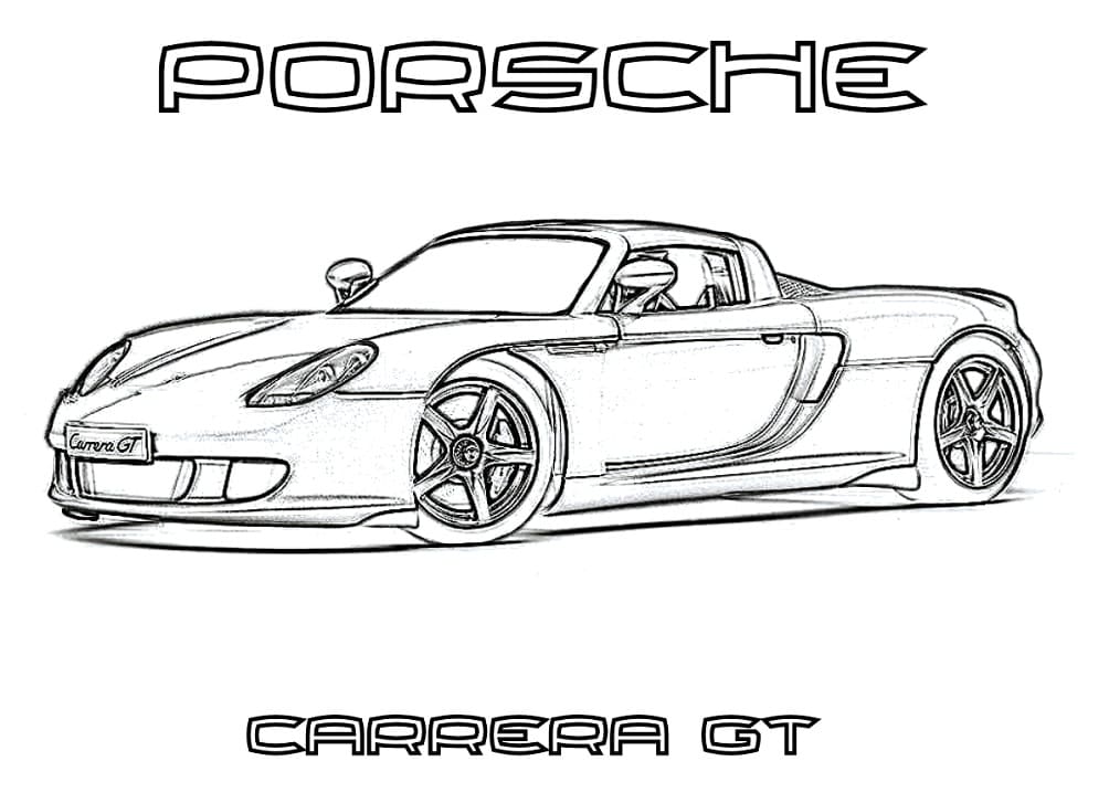 Dibujo para colorear: Porsche (Transporte) #174260 - Dibujos para Colorear e Imprimir Gratis