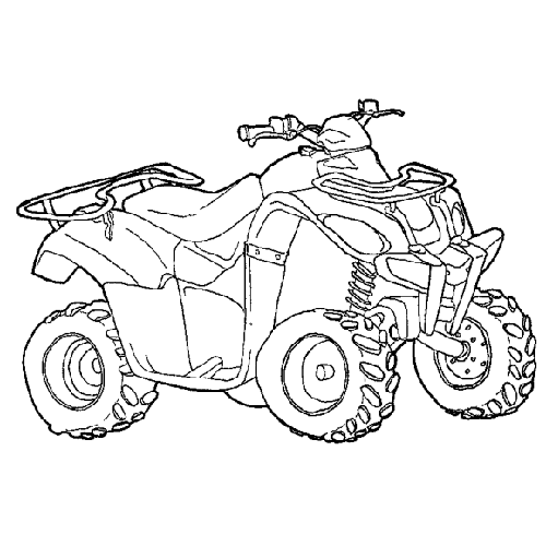 Dibujo para colorear: Quad / ATV (Transporte) #143192 - Dibujos para Colorear e Imprimir Gratis