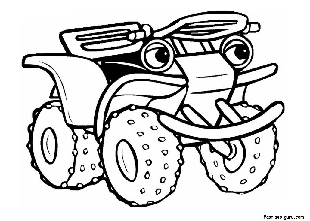 Dibujo para colorear: Quad / ATV (Transporte) #143226 - Dibujos para Colorear e Imprimir Gratis