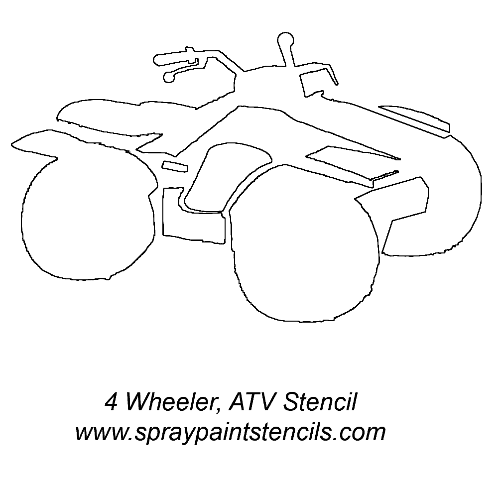 Dibujo para colorear: Quad / ATV (Transporte) #143477 - Dibujos para Colorear e Imprimir Gratis