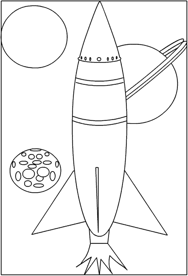 Dibujo para colorear: Rocket (Transporte) #140057 - Dibujos para Colorear e Imprimir Gratis
