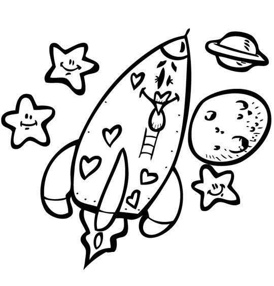 Dibujo para colorear: Rocket (Transporte) #140091 - Dibujos para Colorear e Imprimir Gratis