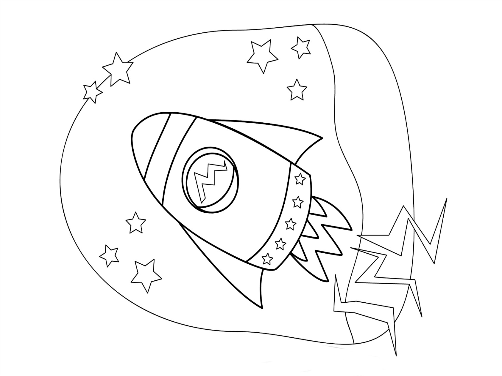 Dibujo para colorear: Rocket (Transporte) #140102 - Dibujos para Colorear e Imprimir Gratis