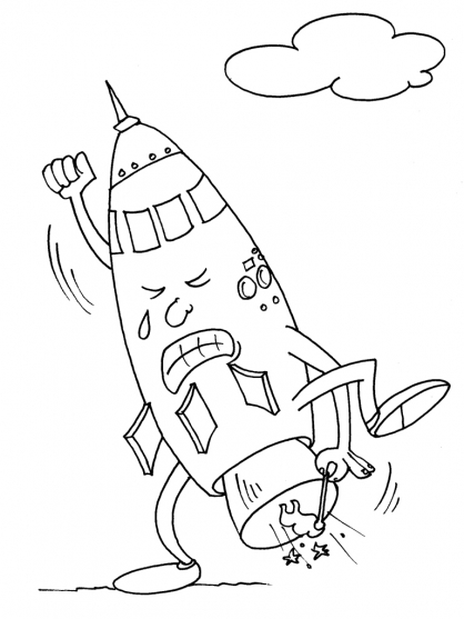 Dibujo para colorear: Rocket (Transporte) #140104 - Dibujos para Colorear e Imprimir Gratis