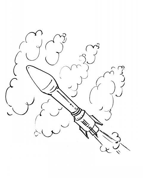 Dibujo para colorear: Rocket (Transporte) #140110 - Dibujos para Colorear e Imprimir Gratis