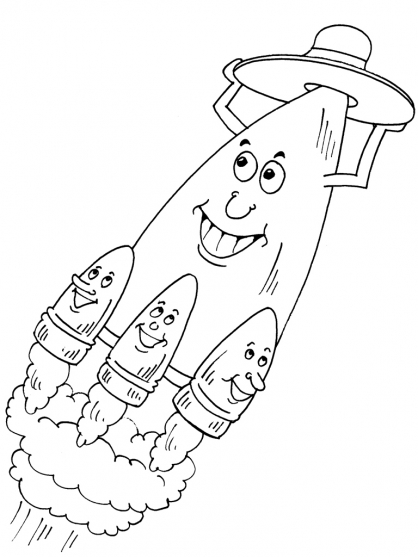 Dibujo para colorear: Rocket (Transporte) #140113 - Dibujos para Colorear e Imprimir Gratis