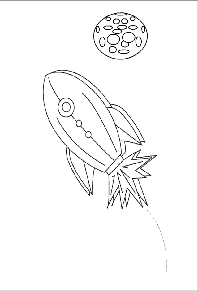 Dibujo para colorear: Rocket (Transporte) #140116 - Dibujos para Colorear e Imprimir Gratis