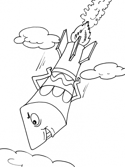 Dibujo para colorear: Rocket (Transporte) #140124 - Dibujos para Colorear e Imprimir Gratis