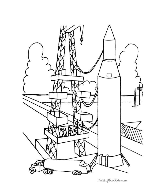 Dibujo para colorear: Rocket (Transporte) #140156 - Dibujos para Colorear e Imprimir Gratis