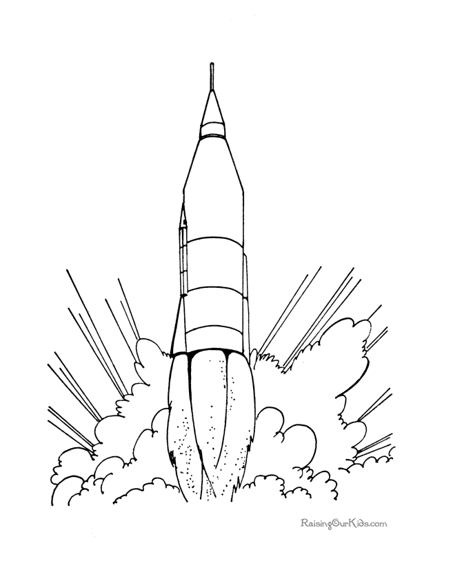 Dibujo para colorear: Rocket (Transporte) #140159 - Dibujos para Colorear e Imprimir Gratis