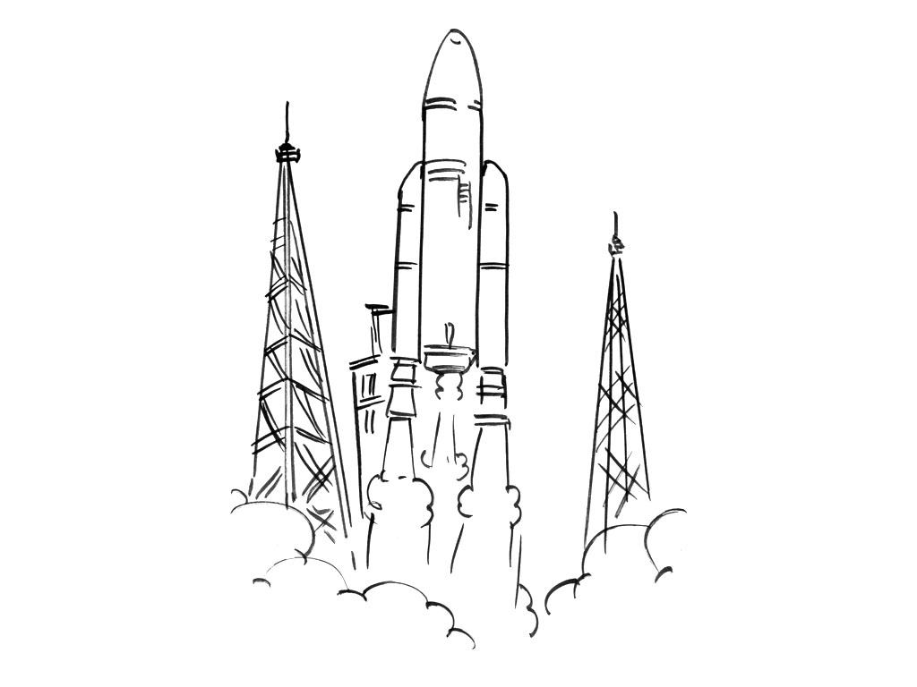Dibujo para colorear: Rocket (Transporte) #140164 - Dibujos para Colorear e Imprimir Gratis