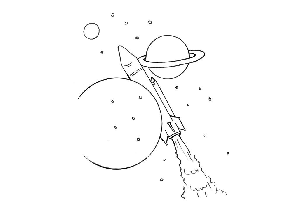 Dibujo para colorear: Rocket (Transporte) #140197 - Dibujos para Colorear e Imprimir Gratis