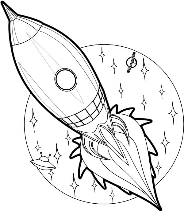 Dibujo para colorear: Rocket (Transporte) #140208 - Dibujos para Colorear e Imprimir Gratis