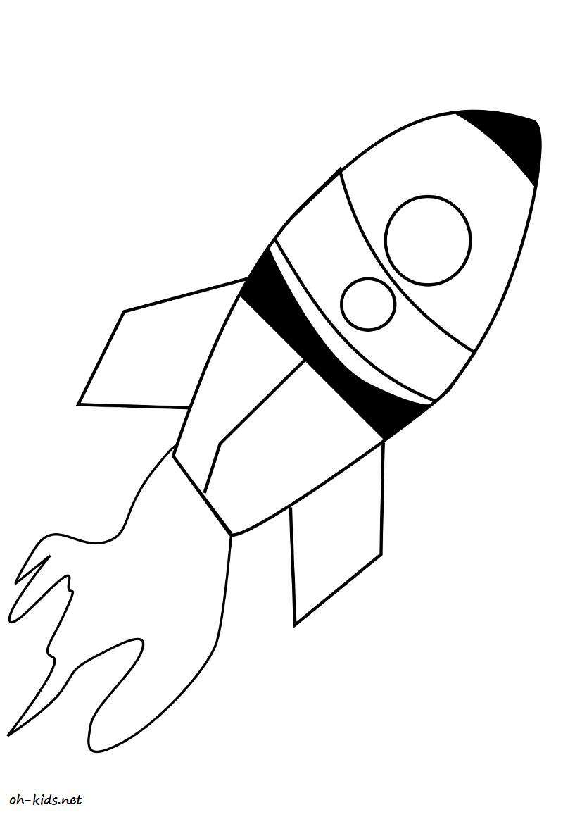 Dibujo para colorear: Rocket (Transporte) #140233 - Dibujos para Colorear e Imprimir Gratis