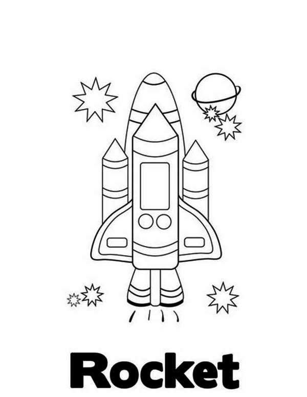 Dibujo para colorear: Rocket (Transporte) #140244 - Dibujos para Colorear e Imprimir Gratis