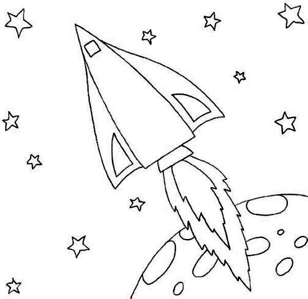 Dibujo para colorear: Rocket (Transporte) #140261 - Dibujos para Colorear e Imprimir Gratis