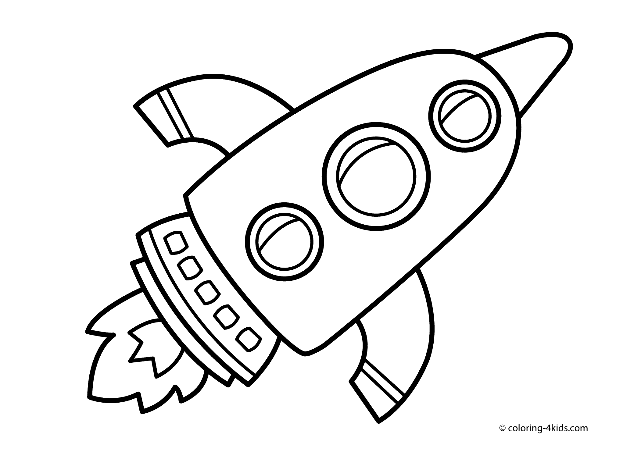 Dibujo para colorear: Rocket (Transporte) #140272 - Dibujos para Colorear e Imprimir Gratis