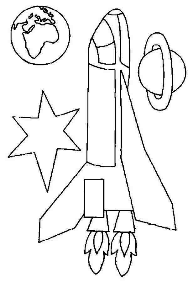 Dibujo para colorear: Rocket (Transporte) #140282 - Dibujos para Colorear e Imprimir Gratis
