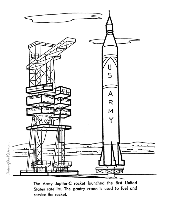 Dibujo para colorear: Rocket (Transporte) #140290 - Dibujos para Colorear e Imprimir Gratis