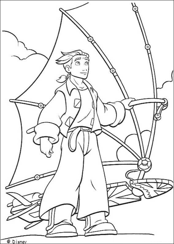 Dibujo para colorear: Sailboard / Windsurfing (Transporte) #144070 - Dibujos para Colorear e Imprimir Gratis