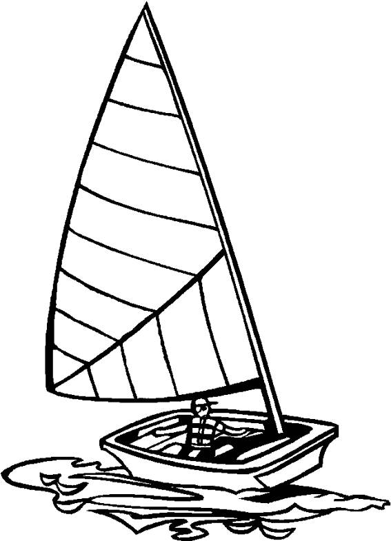 Dibujo para colorear: Sailboat (Transporte) #143574 - Dibujos para Colorear e Imprimir Gratis