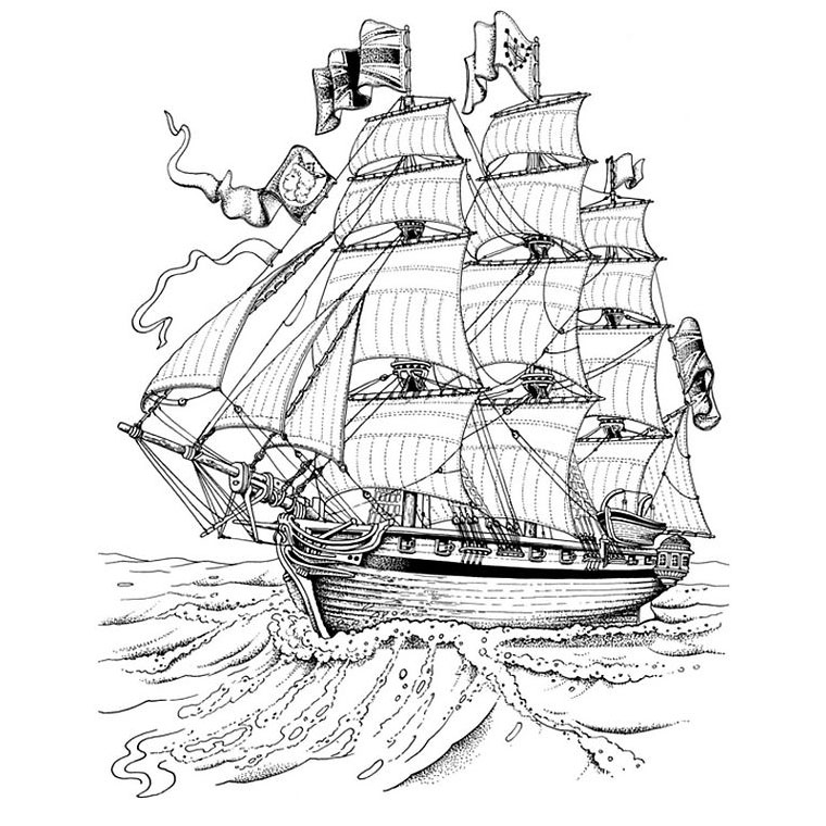 Dibujo para colorear: Sailboat (Transporte) #143577 - Dibujos para Colorear e Imprimir Gratis