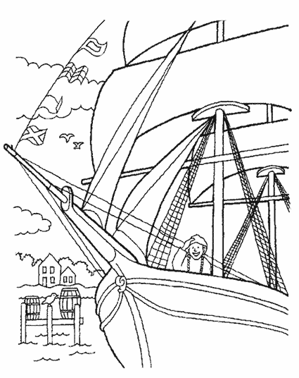 Dibujo para colorear: Sailboat (Transporte) #143582 - Dibujos para Colorear e Imprimir Gratis