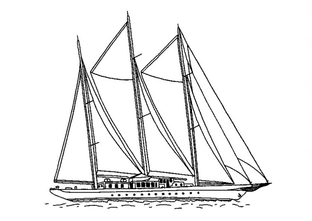 Dibujo para colorear: Sailboat (Transporte) #143591 - Dibujos para Colorear e Imprimir Gratis