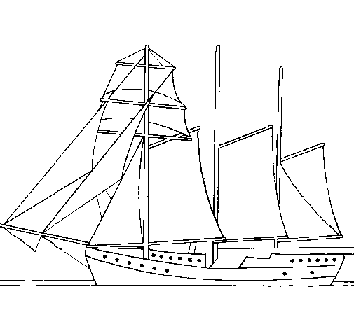 Dibujo para colorear: Sailboat (Transporte) #143594 - Dibujos para Colorear e Imprimir Gratis