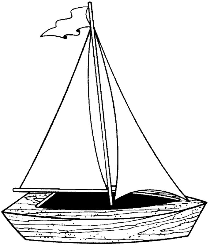 Dibujo para colorear: Sailboat (Transporte) #143598 - Dibujos para Colorear e Imprimir Gratis