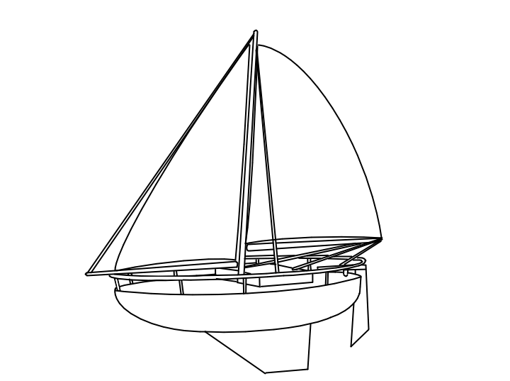 Dibujo para colorear: Sailboat (Transporte) #143613 - Dibujos para Colorear e Imprimir Gratis
