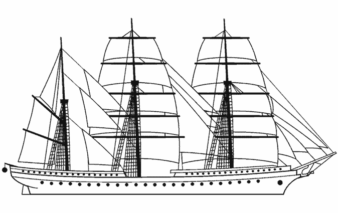 Dibujo para colorear: Sailboat (Transporte) #143617 - Dibujos para Colorear e Imprimir Gratis