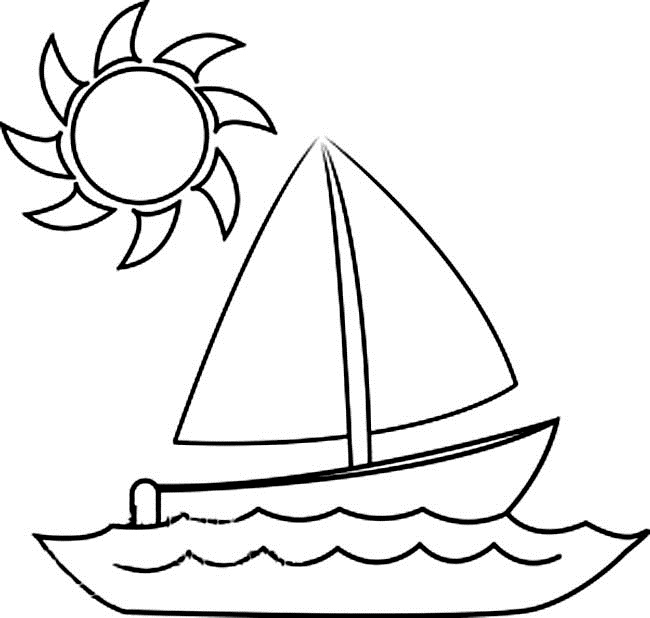 Dibujo para colorear: Sailboat (Transporte) #143620 - Dibujos para Colorear e Imprimir Gratis