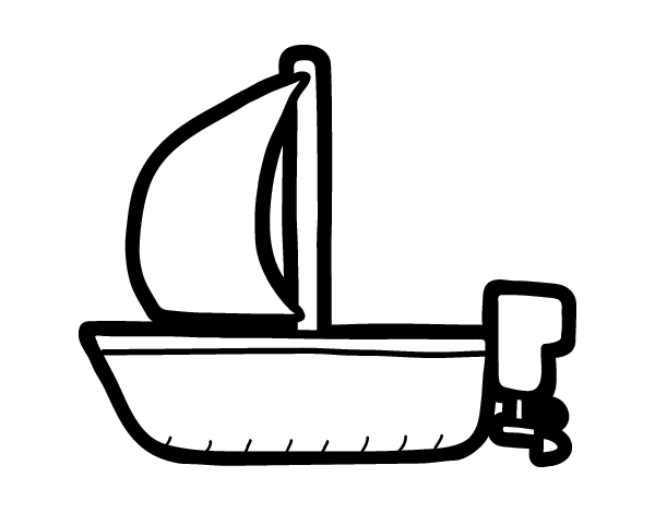 Dibujo para colorear: Sailboat (Transporte) #143621 - Dibujos para Colorear e Imprimir Gratis