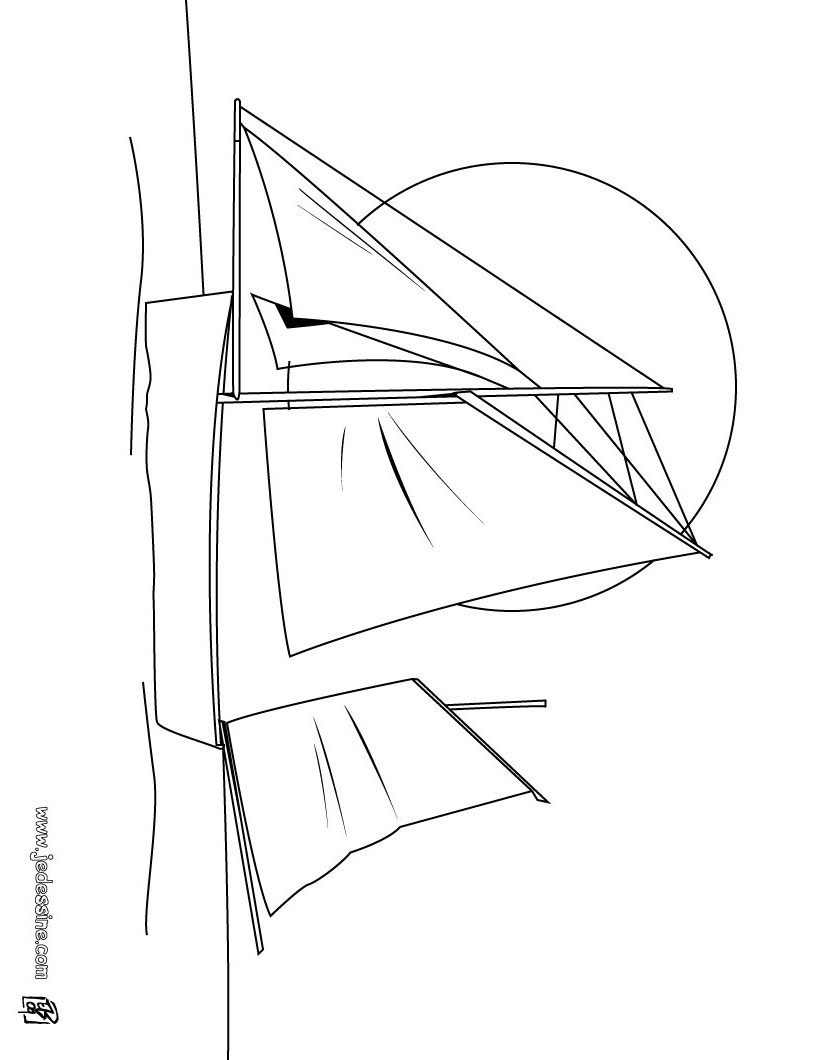 Dibujo para colorear: Sailboat (Transporte) #143632 - Dibujos para Colorear e Imprimir Gratis