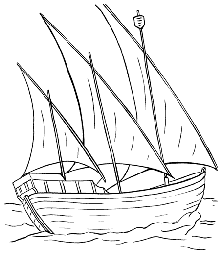 Dibujo para colorear: Sailboat (Transporte) #143634 - Dibujos para Colorear e Imprimir Gratis