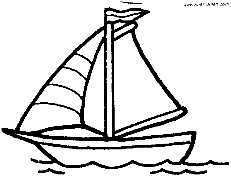 Dibujo para colorear: Sailboat (Transporte) #143641 - Dibujos para Colorear e Imprimir Gratis