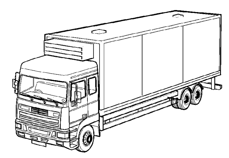 Dibujo para colorear: Semi-trailer (Transporte) #146766 - Dibujos para Colorear e Imprimir Gratis