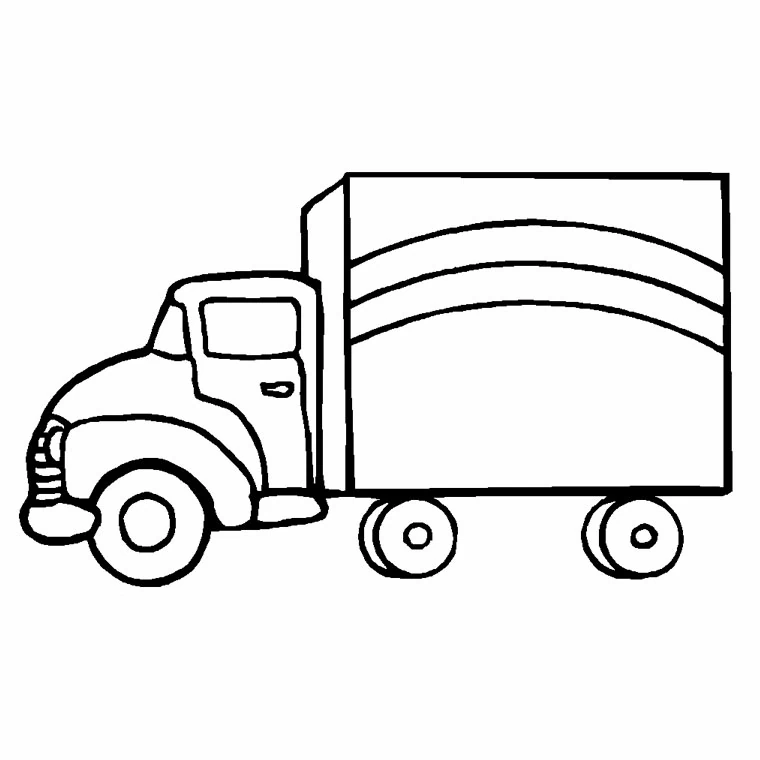 Dibujo para colorear: Semirremolque (Transporte) #146742 - Dibujos para Colorear e Imprimir Gratis