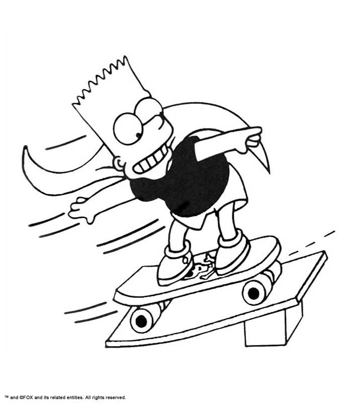 Dibujo para colorear: Skateboard (Transporte) #139318 - Dibujos para Colorear e Imprimir Gratis