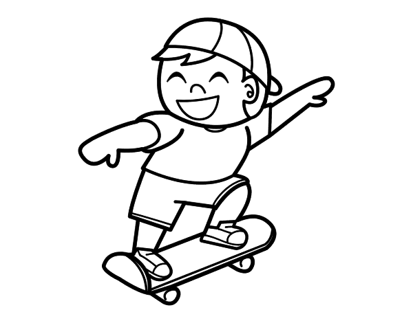 Dibujos de Skateboard #139350 (Transporte) para colorear – Páginas  imprimibles gratis