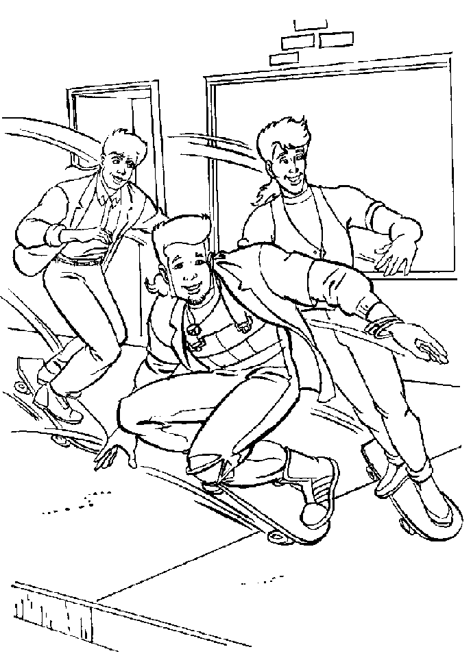 Dibujo para colorear: Skateboard (Transporte) #139358 - Dibujos para Colorear e Imprimir Gratis