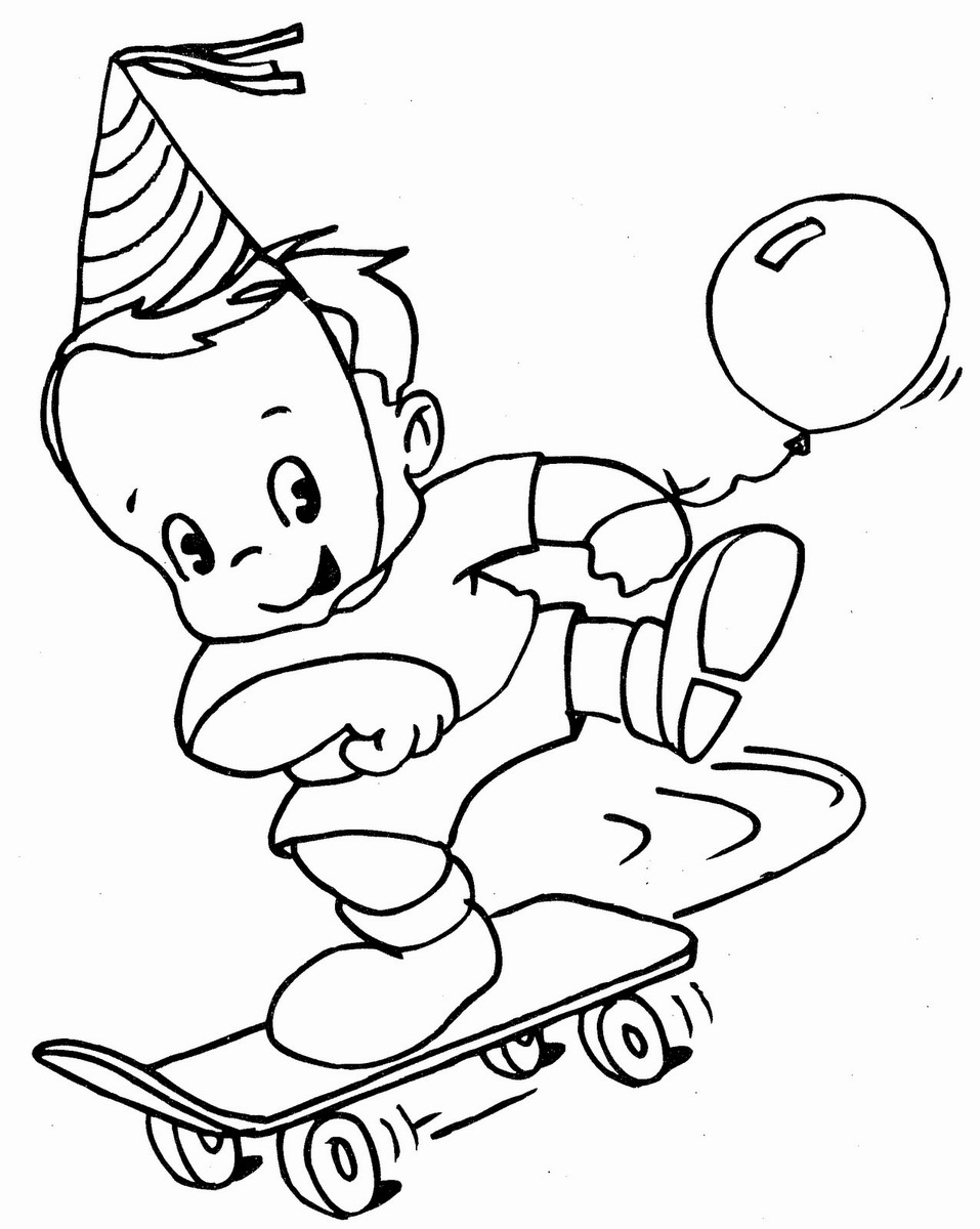 Dibujo para colorear: Skateboard (Transporte) #139396 - Dibujos para Colorear e Imprimir Gratis