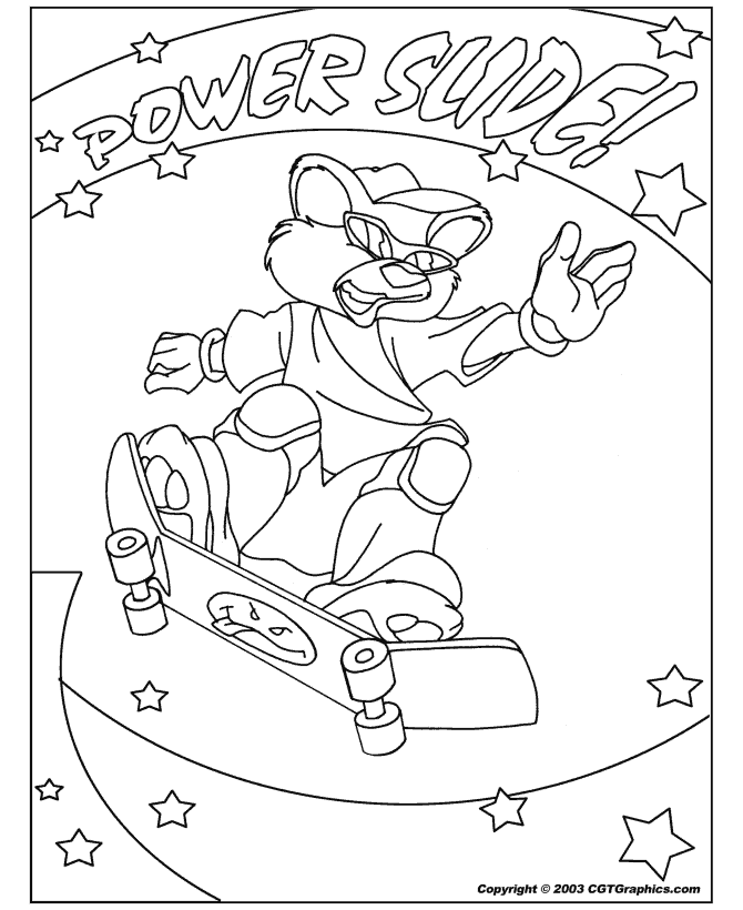 Dibujo para colorear: Skateboard (Transporte) #139401 - Dibujos para Colorear e Imprimir Gratis