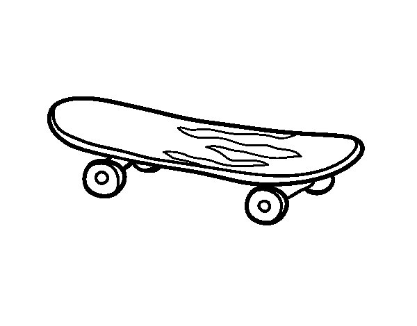 Dibujos de Skateboard #139410 (Transporte) para colorear – Páginas  imprimibles gratis