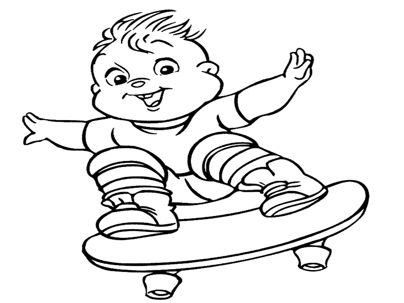 Dibujo para colorear: Skateboard (Transporte) #139419 - Dibujos para Colorear e Imprimir Gratis