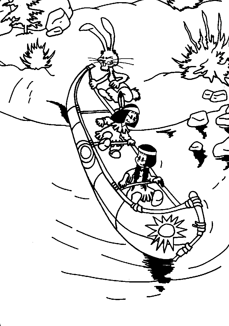 Dibujo para colorear: Small boat / Canoe (Transporte) #142195 - Dibujos para Colorear e Imprimir Gratis