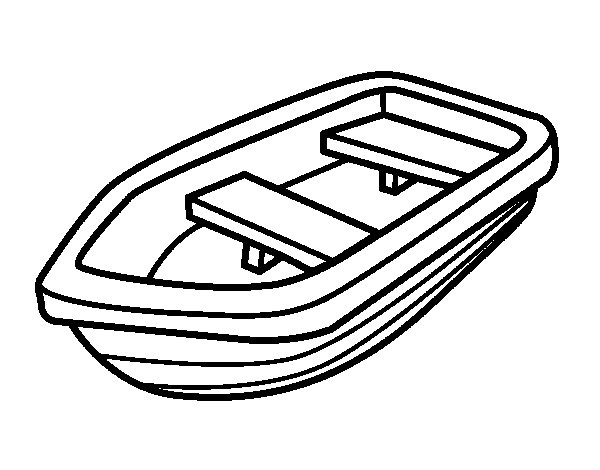 Dibujo para colorear: Small boat / Canoe (Transporte) #142239 - Dibujos para Colorear e Imprimir Gratis