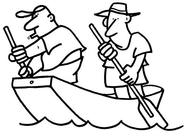 Dibujo para colorear: Small boat / Canoe (Transporte) #142327 - Dibujos para Colorear e Imprimir Gratis