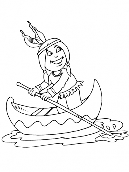 Dibujo para colorear: Small boat / Canoe (Transporte) #142360 - Dibujos para Colorear e Imprimir Gratis